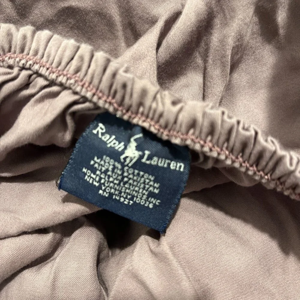 Ralph Lauren Full Fitted Sheet cotton sateen purple